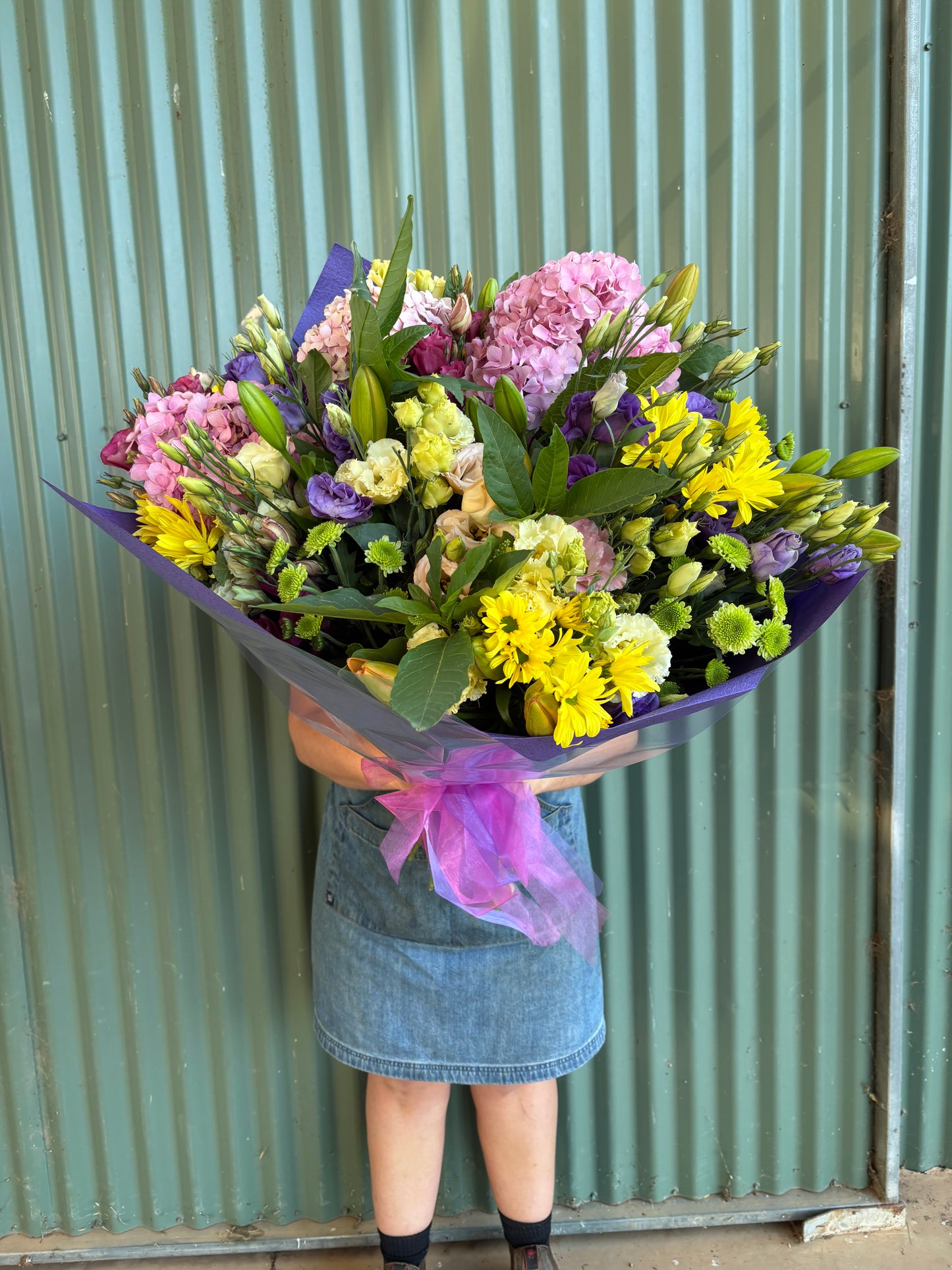 $100 Seasonal Posy - Bright
