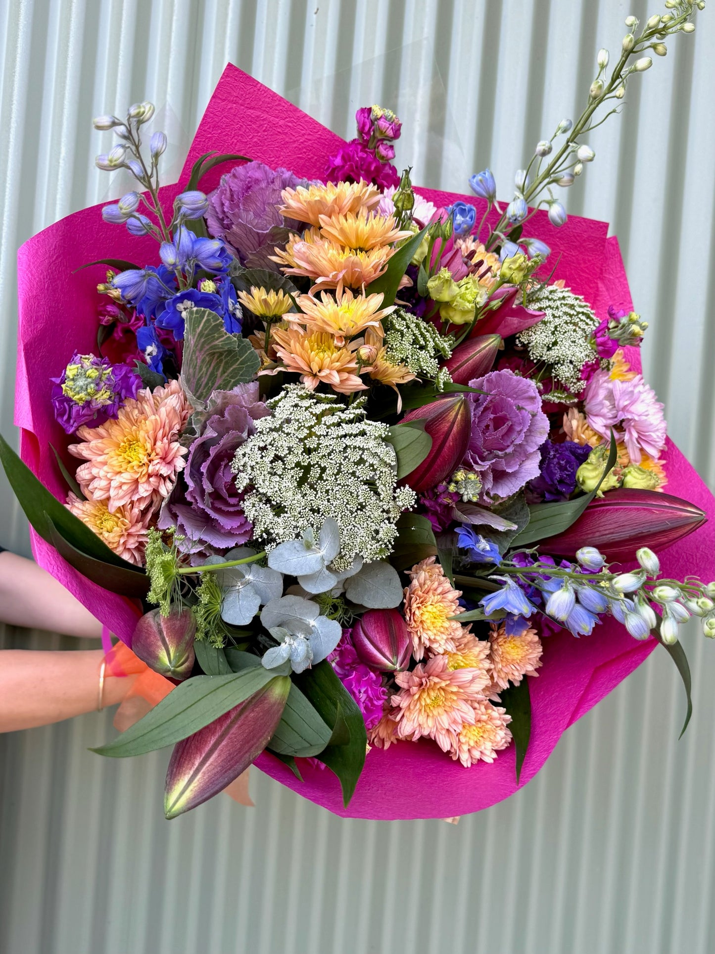 $100 Seasonal Posy - Bright