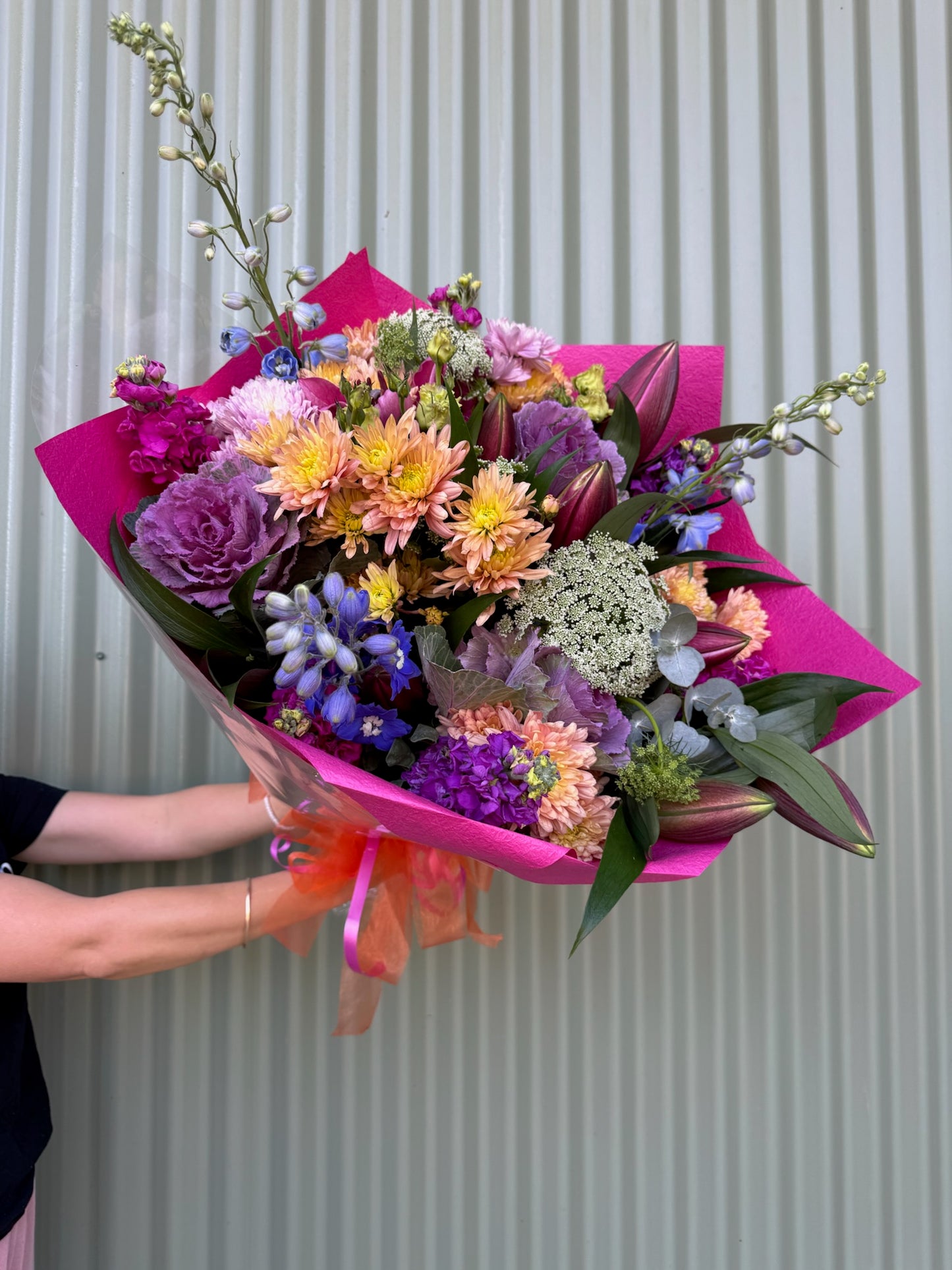 $100 Seasonal Posy - Bright