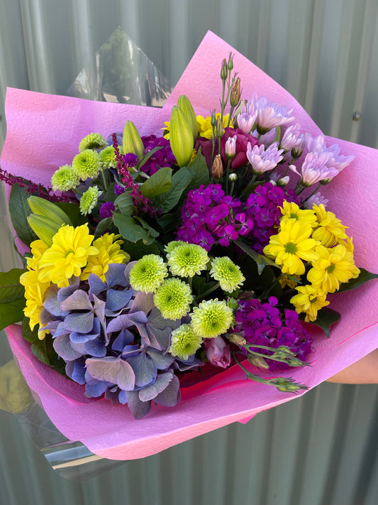 $50 Seasonal Posy - Bright
