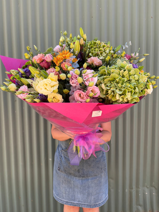$100 Seasonal Posy - Bright