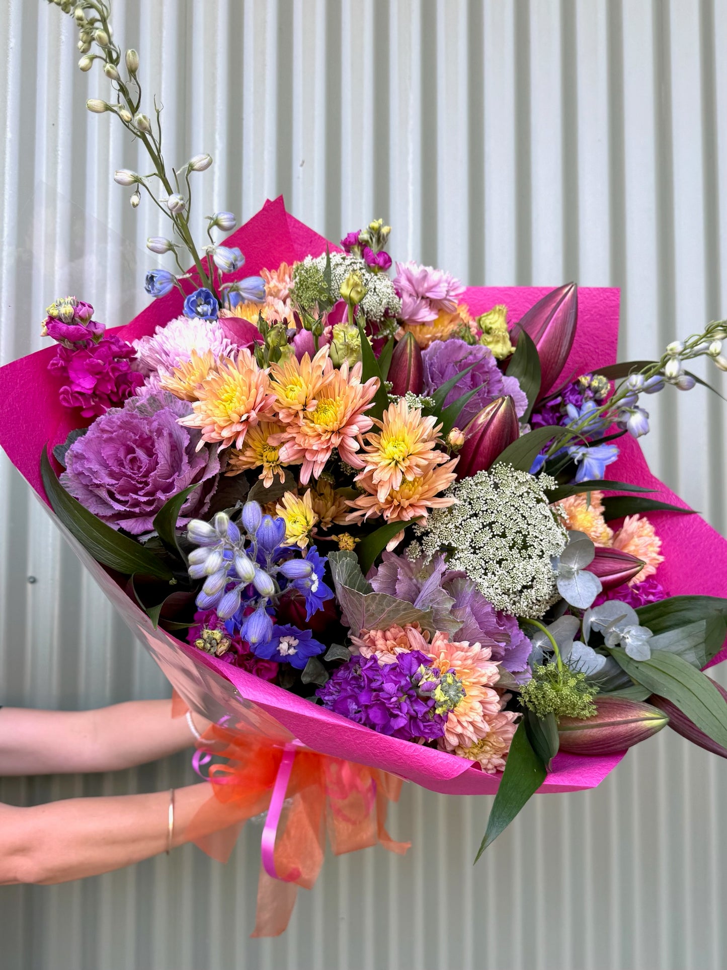 $100 Seasonal Posy - Bright