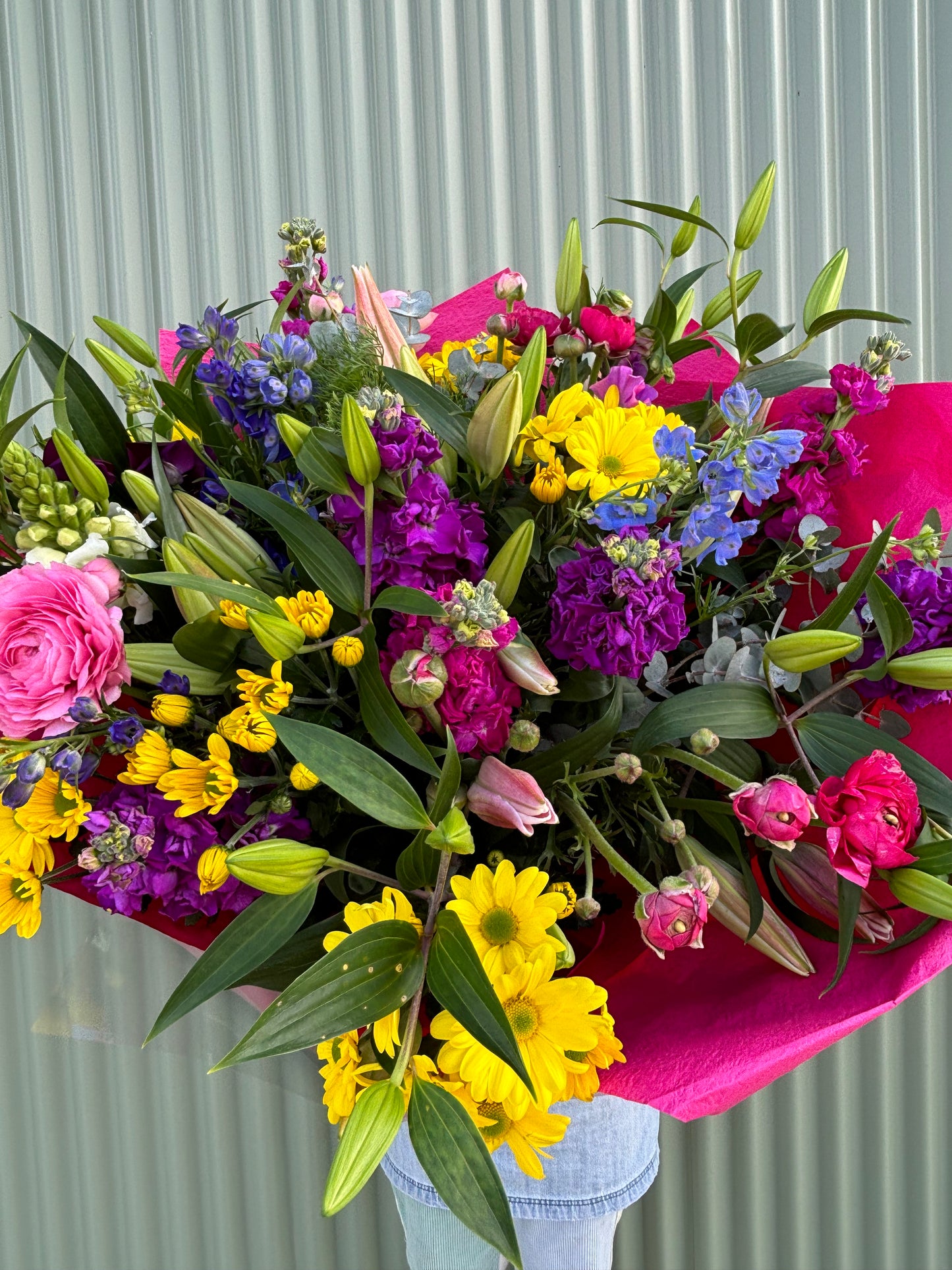 $100 Seasonal Posy - Bright