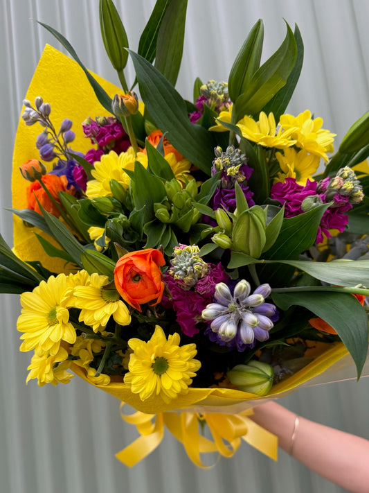 $50 Seasonal Posy - Bright