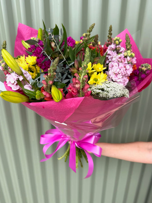 $50 Seasonal Posy - Bright